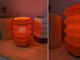Lampe hexagonale à triangles